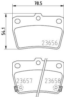 Гальмівні колодки TOYOTA RAV 4 2,0-2,4 94-06 Nisshinbo NP1081