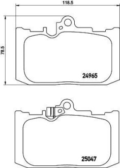 Колодки гальмові дискові передні Lexus GS 300, 430, 450h 3.0, 4.5 (05-11) Nisshinbo NP1106