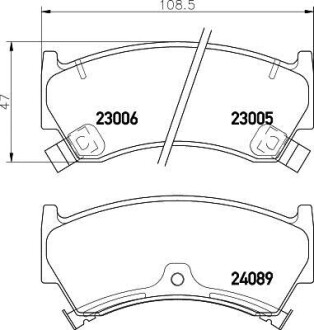 Колодки гальмові дискові передні Nissan Almera 1.4, 1.6 (95-00) Nisshinbo NP2007