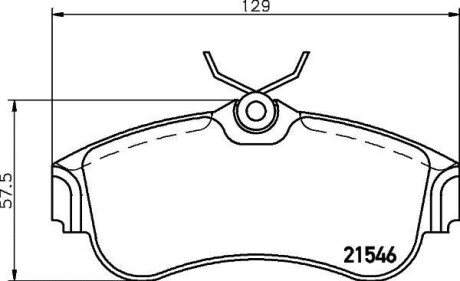 Колодки тормозные дисковые передние Nissan Almera 1.5, 1.8, 2.2 (00-) Nisshinbo NP2053