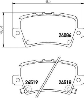 Гальмівні колодки HONDA Civic "R "06-12 Nisshinbo NP8039