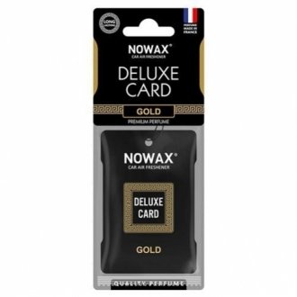 Ароматизатор Delux Card 6 г-Gold NOWAX NX07731 (фото 1)
