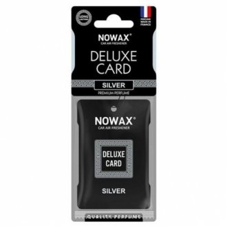 Ароматизатор Delux Card 6 г. - Silver NOWAX NX07732 (фото 1)