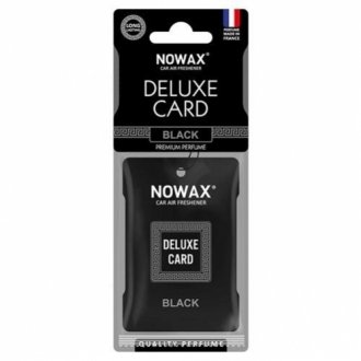 Ароматизатор целюлозний серія Delux Card 6 г. - Black NOWAX NX07733 (фото 1)