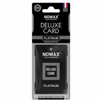 Ароматизатор целюлозний серія Delux Card 6 г-Platinum NOWAX NX07735