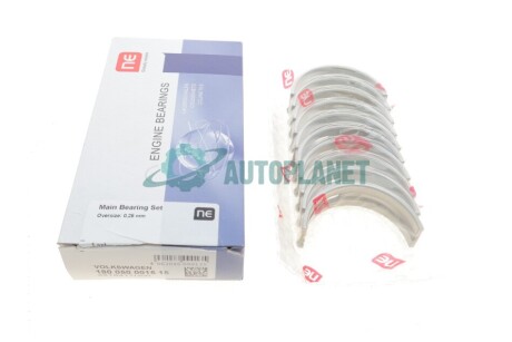 Вкладыши коренные VW T5 1.9TDI (+0.25) = 6050142500 NPR 180 050 0015 15
