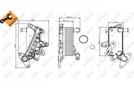 Фото охладитель смазки NRF 31357 Охладитель смазки NRF 31357