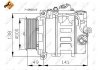 Компрессор кондиционера MB C-class (W203)/E-class (W211) 99- NRF 32216 (фото 5)