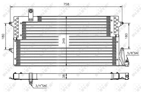 Конденсер кондіционера NRF 35534