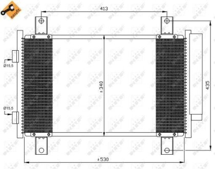 Конденсер кондиціонера NRF 35840
