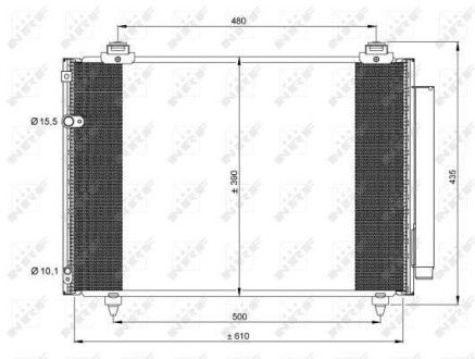 Конденсер кондиціонера NRF 35860