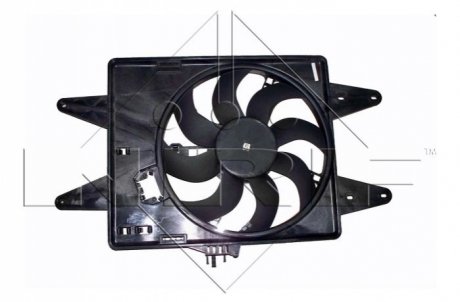 Вентилятор радіатора Fiat Doblo 1.9D 01- (з дифузором) NRF 47430
