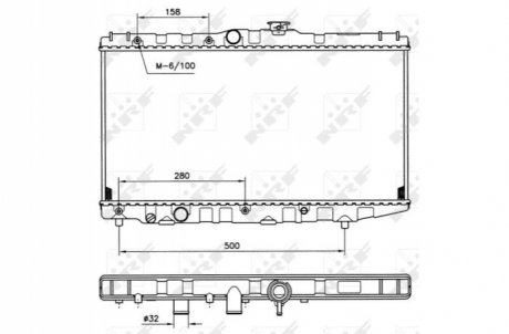 Радиатор NRF 507581