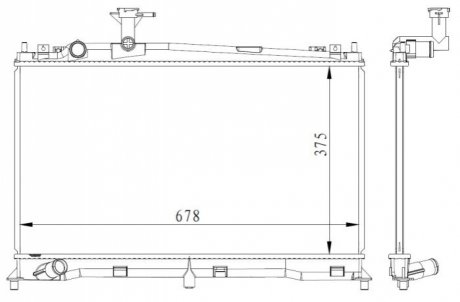 Радиатор NRF 53411