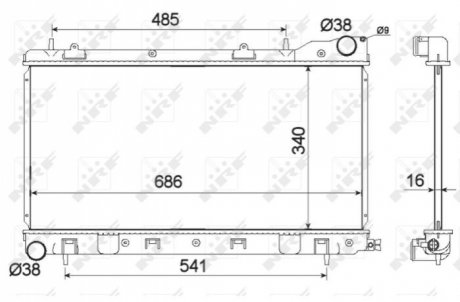 Радиатор NRF 53595