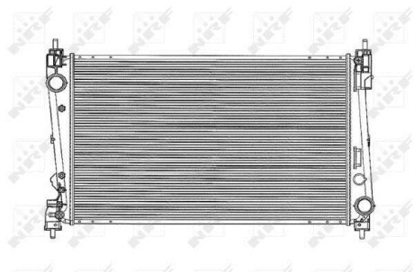 Радіатор охолодження Fiat Doblo 1.6D Multijet 15- NRF 53836