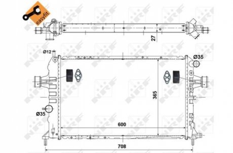 Радиатор NRF 58344