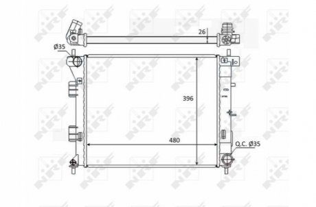 Радиатор NRF 58522