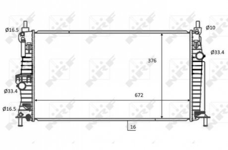 Радиатор NRF 59068
