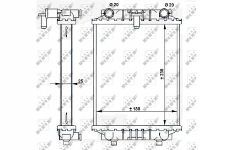 Радіатор охолодження Audi A4/A5/A7/A8/Q5 3.0-6.3/3.0D 08-18 NRF 59183