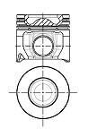 Поршень 75.00mm STD Citroen Berlingo, C3 II, C3 Picasso, C4 Aircross, C4 Cactus, C4 Grand Picasso I, C4 Grand Picasso II, C4 II, C5 III, C-Elysee, DS3, DS4, DS5 1.6D 05- NURAL 87-433600-00