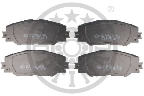 Гальмівні колодки дискові Optimal BP-12312