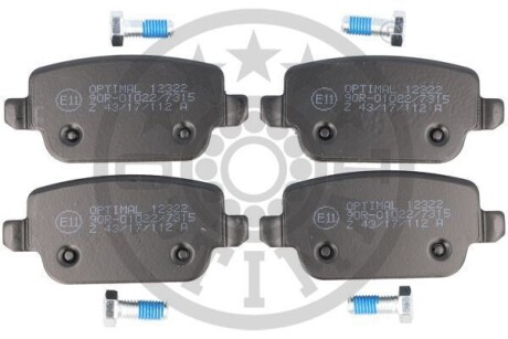 Гальмівні колодки дискові Optimal BP-12322