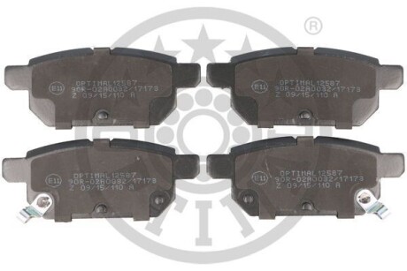 Гальмівні колодки дискові Optimal BP-12587