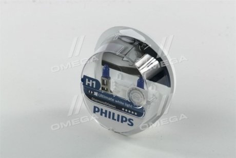 Лампа розжарювання H1 12V 55W P14,5s Diamond Vision 5000K (вир-во) PHILIPS 12258DVS2 (фото 1)