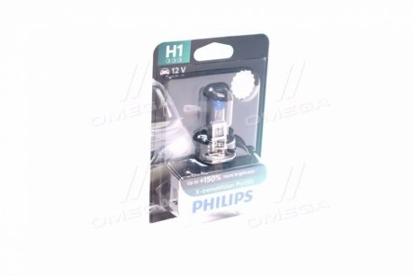 Лампа розжарювання H1 X-tremeVision Pro150 (+150) 12V 55W P14,5s (вир-во) PHILIPS 12258XVPB1 (фото 1)