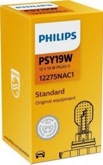 Автолампа PSY19W Standard 12V 19W PG20/2 (1шт) PHILIPS 12275NAC1