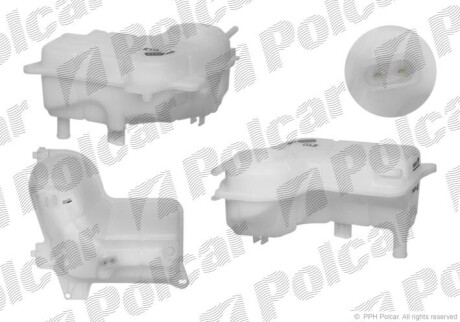 Бачок компенсаційний Audi A4 2.5/2.7TDI 11.00-03.09 Polcar 1334ZB-2