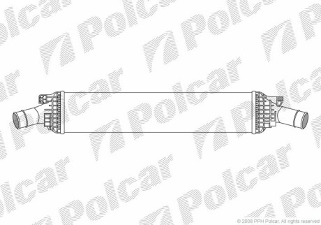 Радиатор интеркулера Polcar 1337J81X