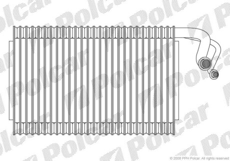 Випарник кондиціонера BMW 5 (E60, E60N)/6 (E63, E63N) -10 Polcar 2017P8-1