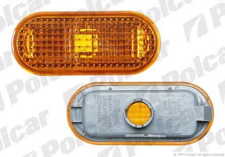 Вказівник повороту передній (жовтий) VW T5 03- Polcar 9541195E