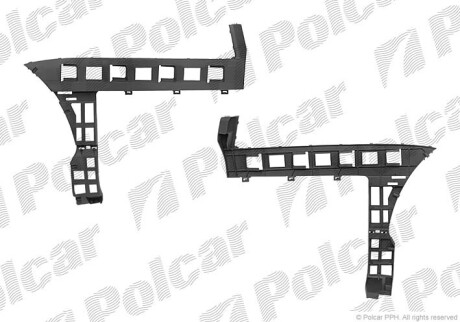 Кронштейн бампера задн. лівий VW Passat B6 Polcar 95559611