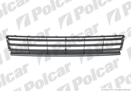 Решітка в бампер (чорна) Passat (B7 (36), 11.10- Polcar 95D12710