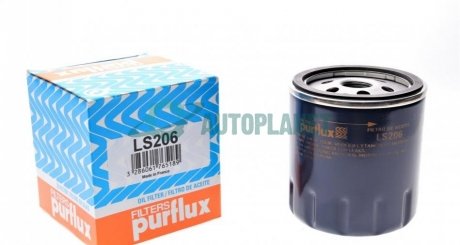 Фільтр масляний Opel 85-(benzin) (h=85mm) Purflux LS206