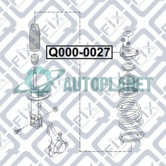 Опора переднього амортизатора Q-fix Q0000027