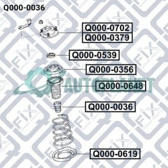 Відбійник переднього амортизатора Q-fix Q0000036