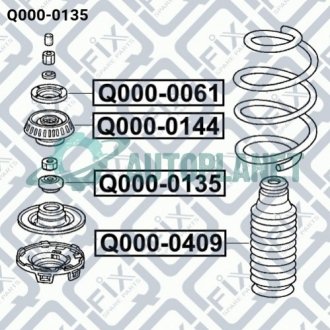 Подшипник опоры переднего амортизатора Q-fix Q0000135