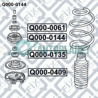 Опора амортизатора Q-fix Q000-0144