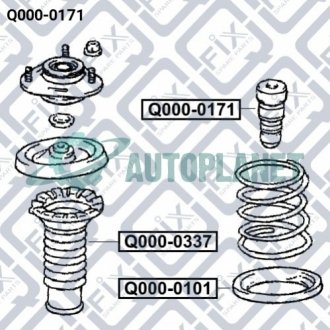 Відбійник переднього амортизатора Q-fix Q0000171