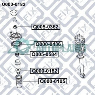 Відбійник амортизатора Q-fix Q0000182