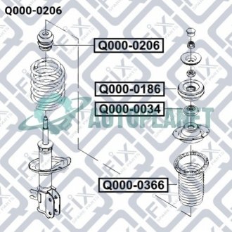 Відбійник переднього амортизатора Q-fix Q0000206