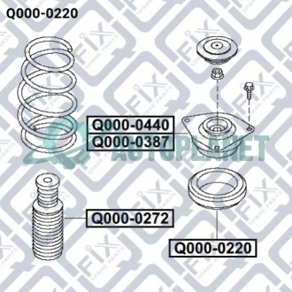 Подшипник опоры переднего амортизатора Q-fix Q0000220