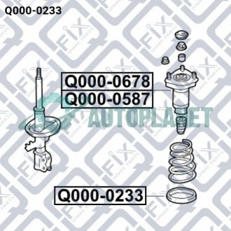 Проставка пружини нижня Q-fix Q0000233