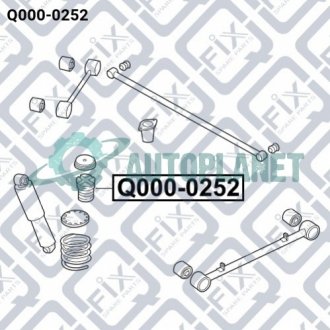 Відбійник заднього амортизатора Q-fix Q000-0252