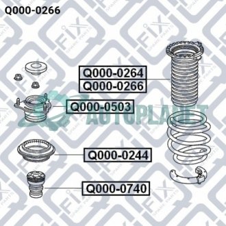 Пильовик переднього амортизатора Q-fix Q0000266