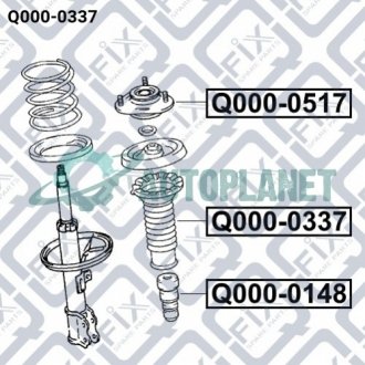 Пильовик переднього амортизатора Q-fix Q0000337